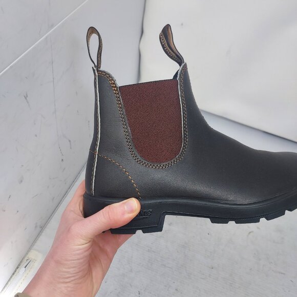 Blundstone 500 Stout Brown Chelsea Boots - Picture 2 of 8